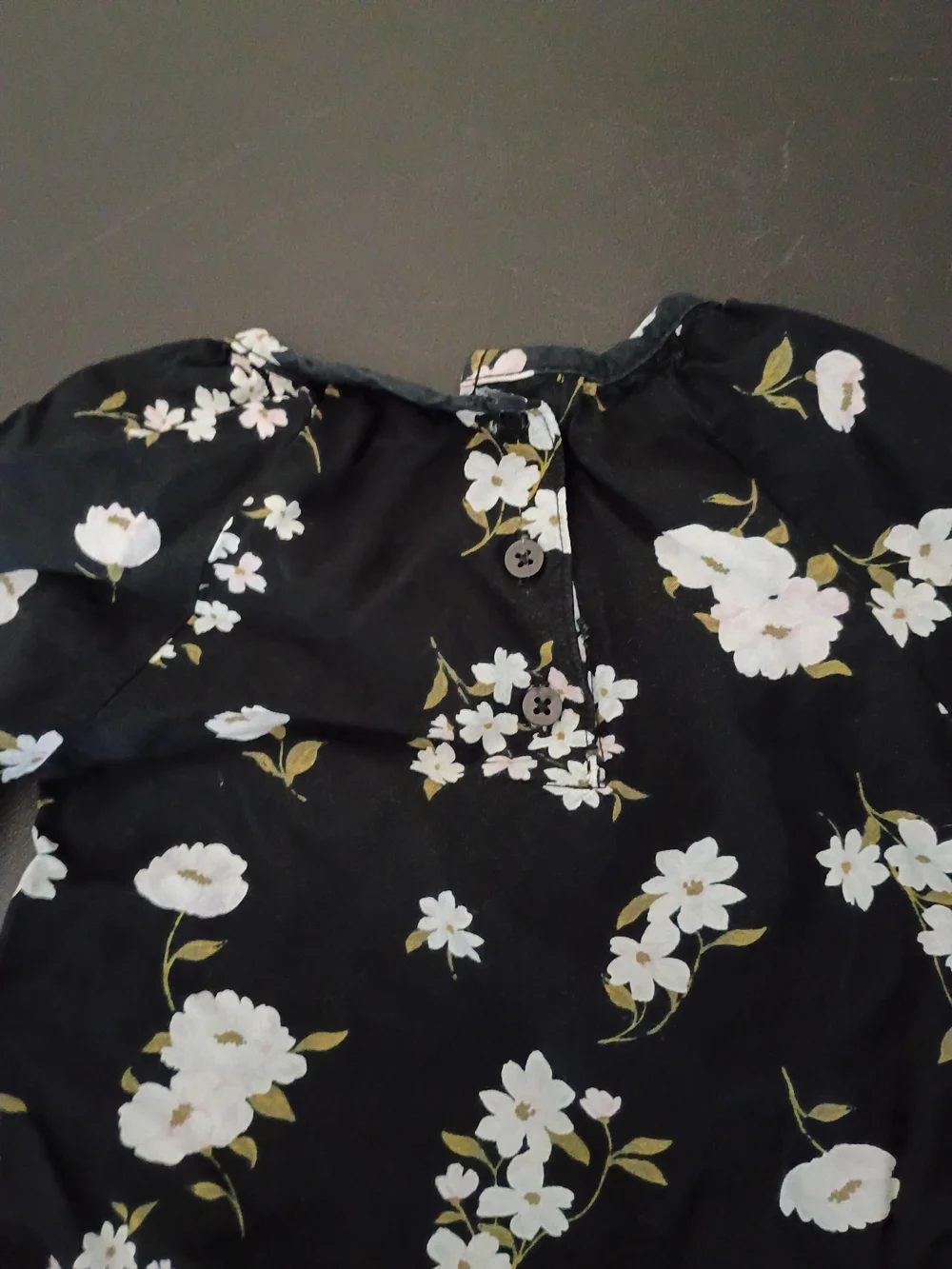 Carter’s Baby Girls' Black Floral Long Sleeve Top – Size 3 Months